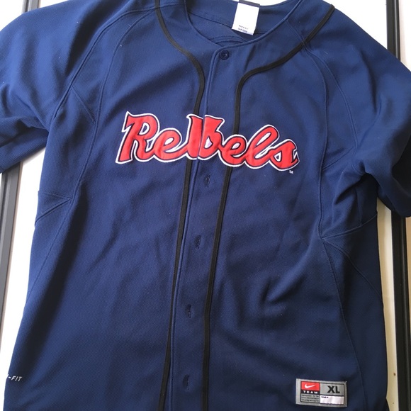 Nike Tops - Nike Ole Miss Rebel Women Jersey Size XL